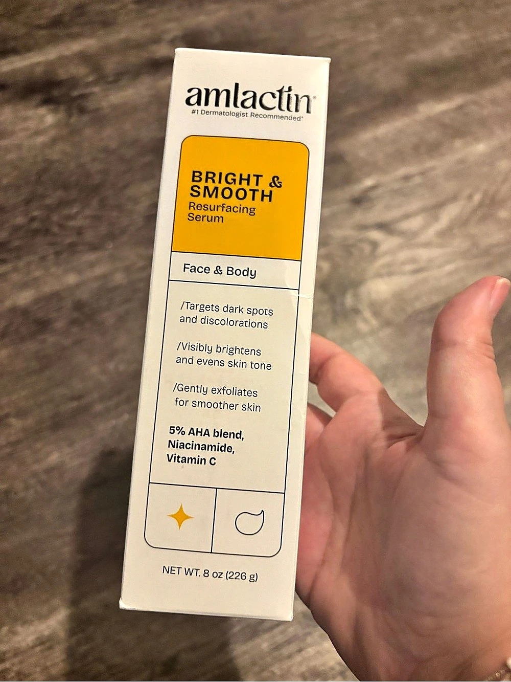 AmLactin Bright & Smooth Resurfacing Serum Face & Body Serum NWT